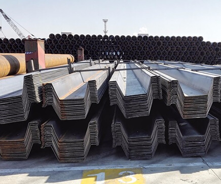 Omega type sheet pile